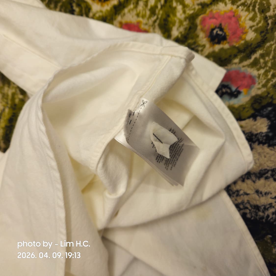 폴로  화이트 옥스포드 남방 2XL 상품이미지4