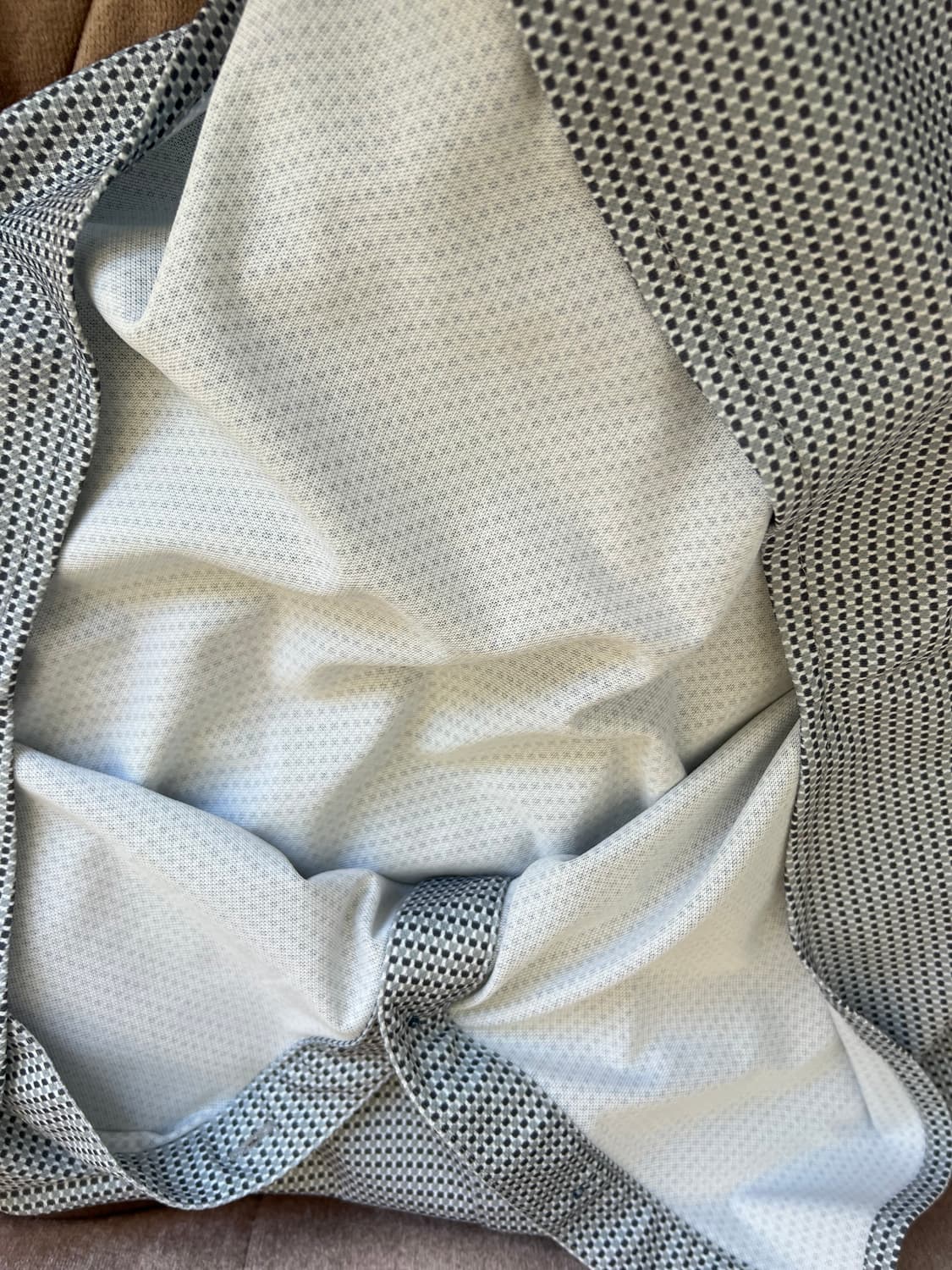 보그너 남성 그레이체크 기능성 긴팔 골프셔츠
 상품이미지5