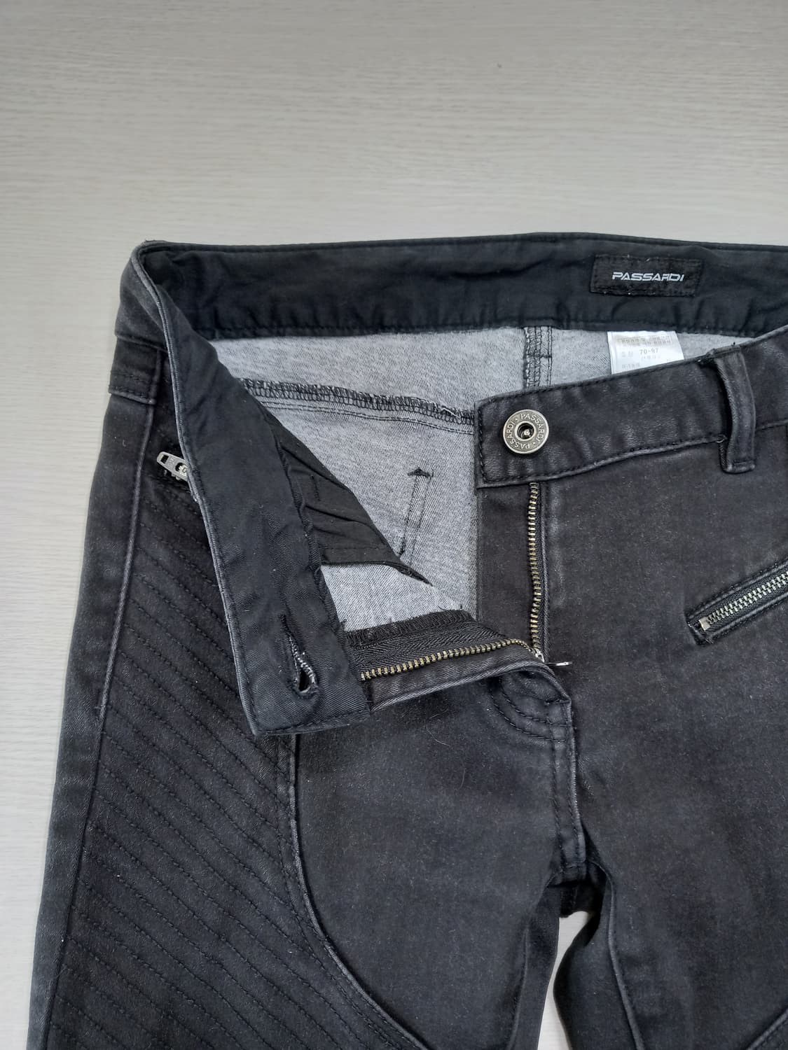 27 PASSARDI 기모 스판스키니 블랙 27-596 상품이미지6