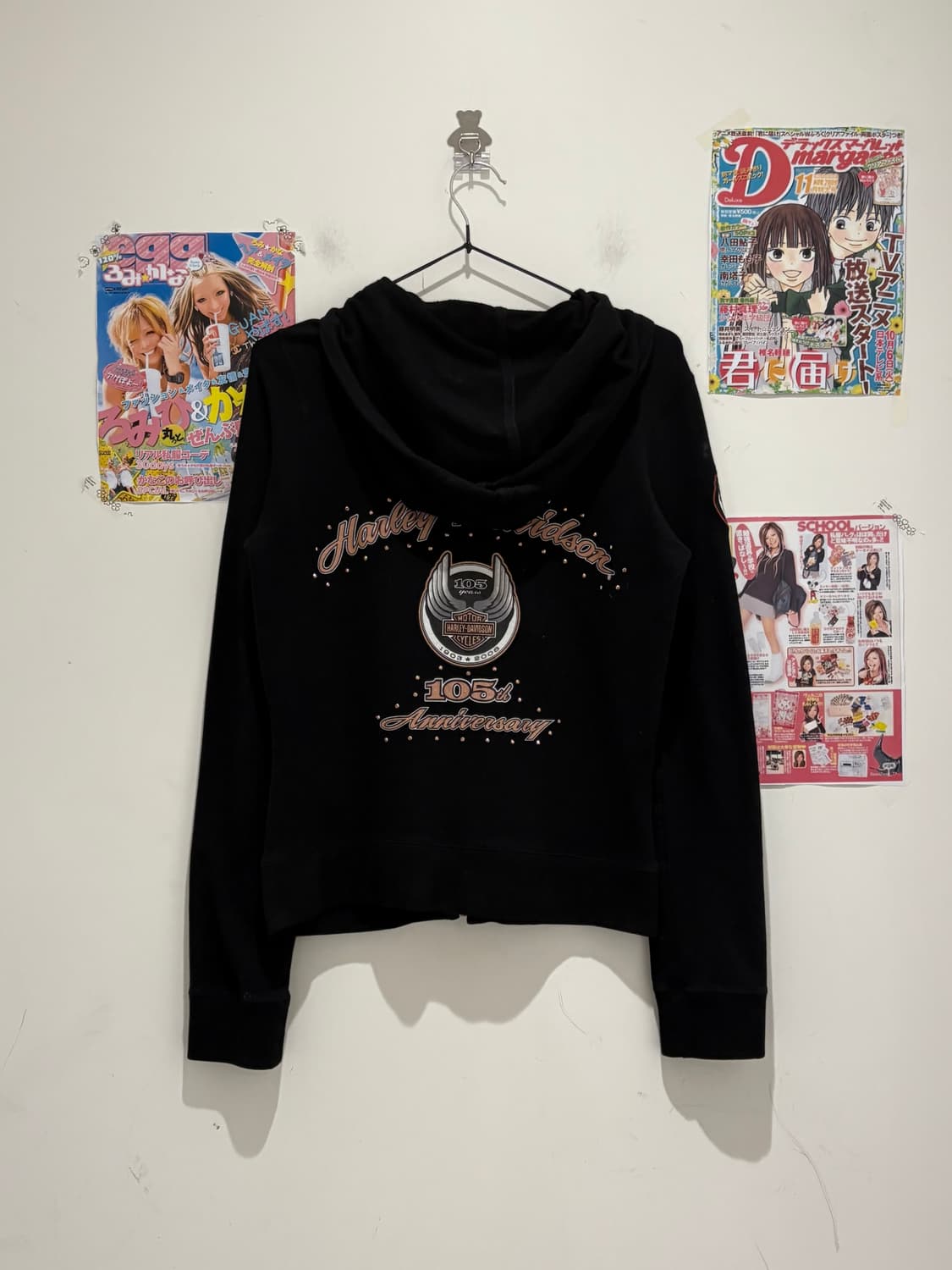 Haryley Davidson black hooded zip-up 상품이미지1