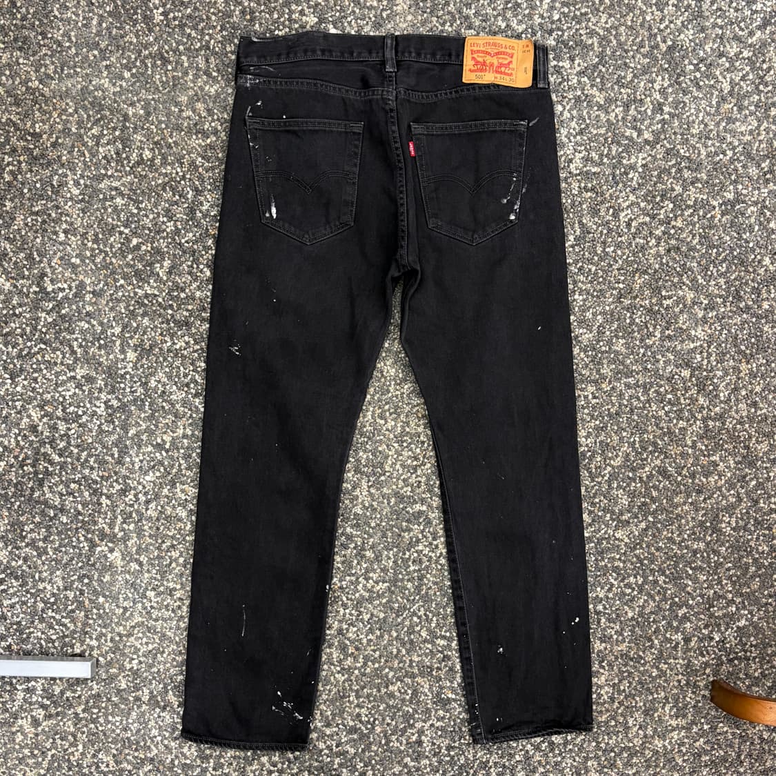 리바이스 501 페인팅 블랙진 (34) 상품이미지5