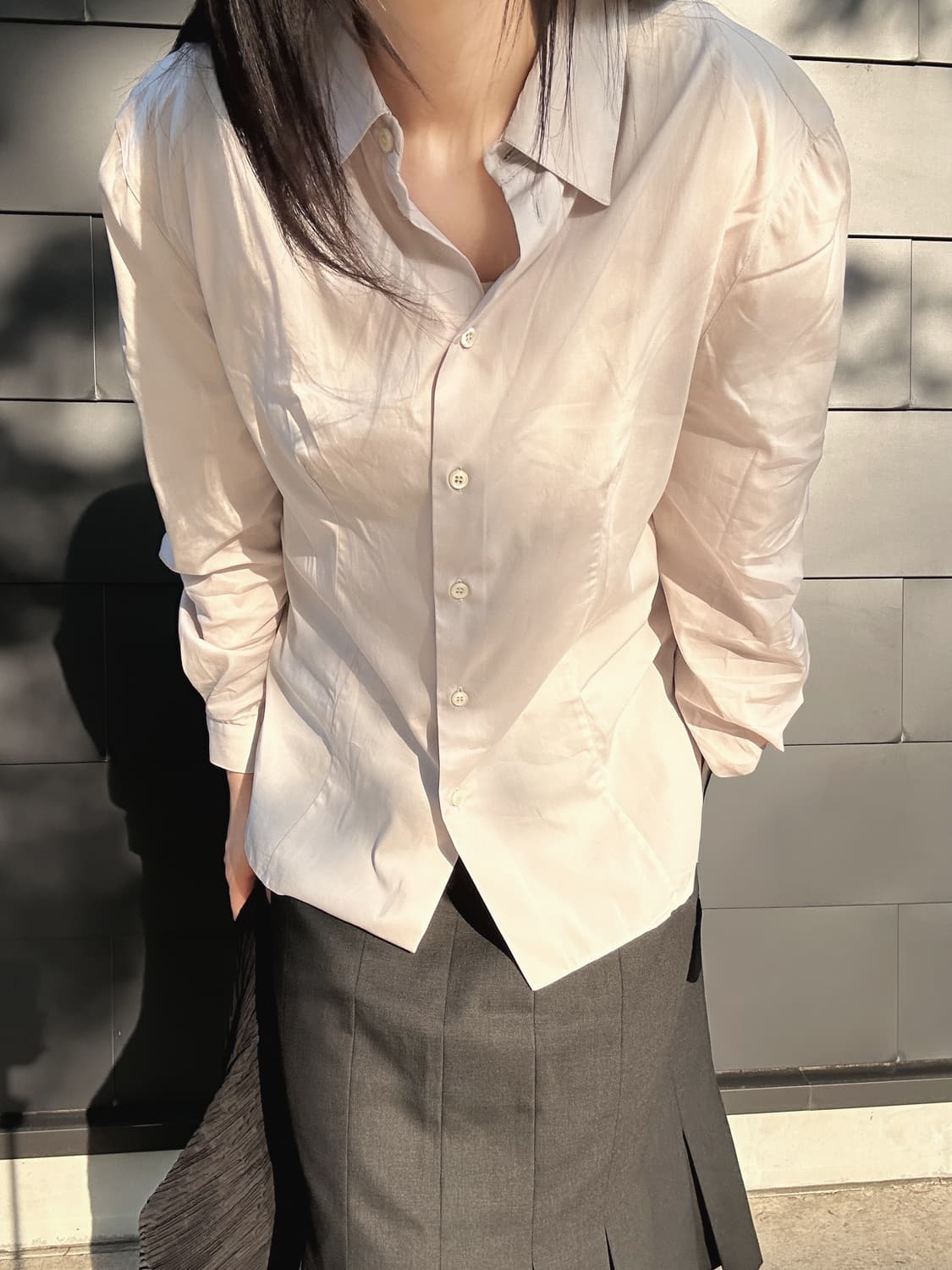 GIORGIO ARMANI Pleats Slit Skirt 상품이미지2