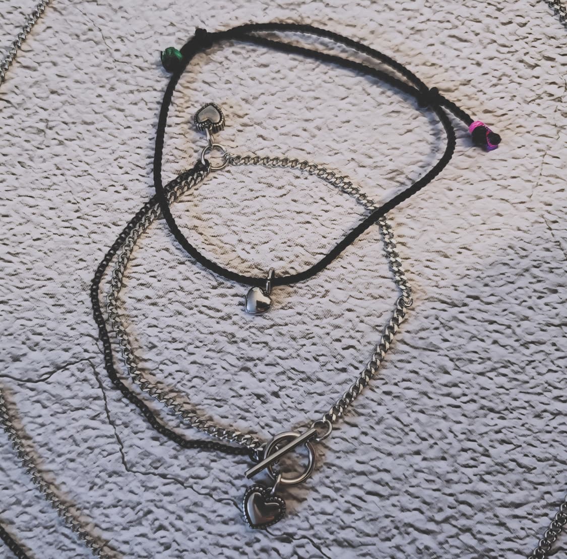 발렌타인 써지컬 목걸이 팔찌 세트  상품이미지3