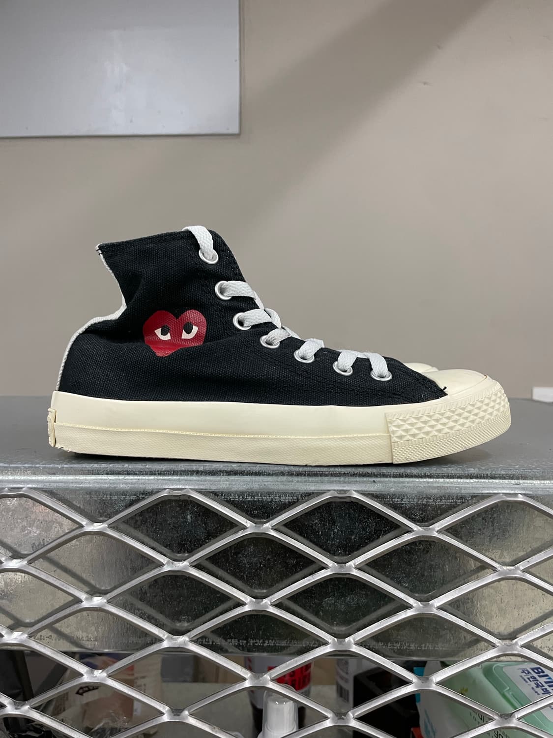 꼼데가르송 X 컨버스 하이 블랙 235 (gr-4354) 상품이미지4