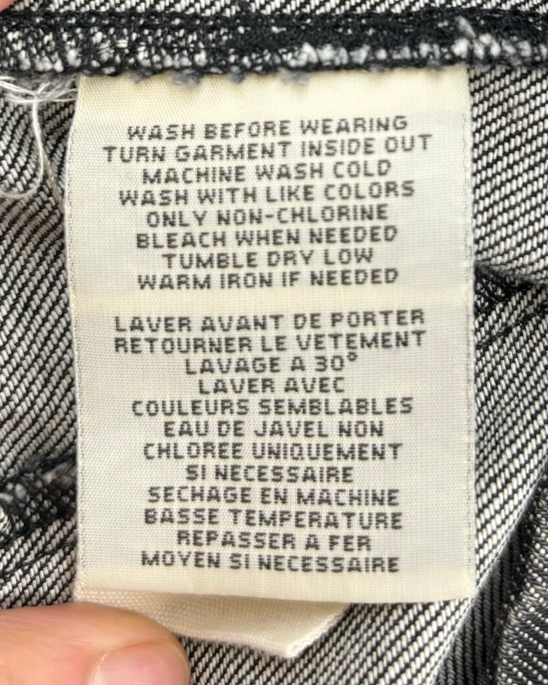 데님앤서플라이 랄프로렌 블랙 데님 바이커 자켓 상품이미지8