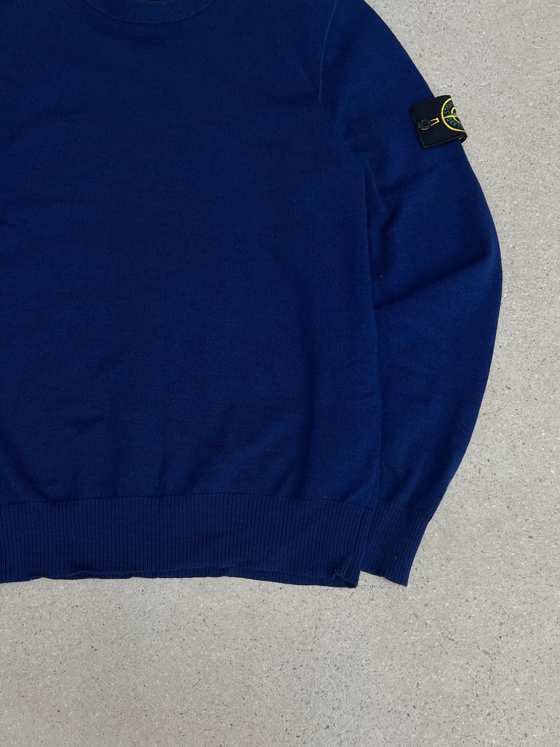 스톤아일랜드 와펜 투톤 다크블루 니트 상품이미지5