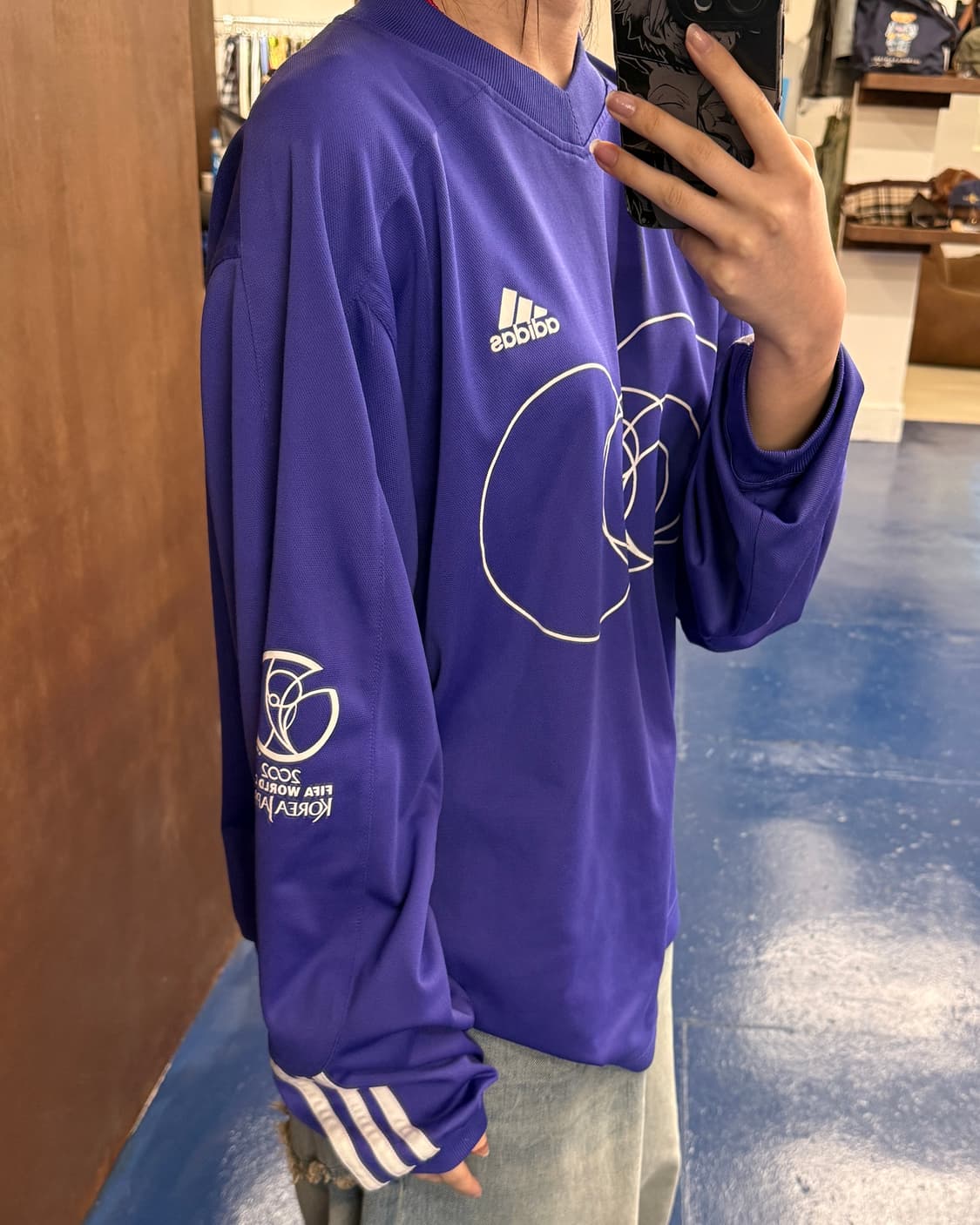 Adidas 아디다스 2002년도 한일 월드컵 퍼플 져지 상품이미지2