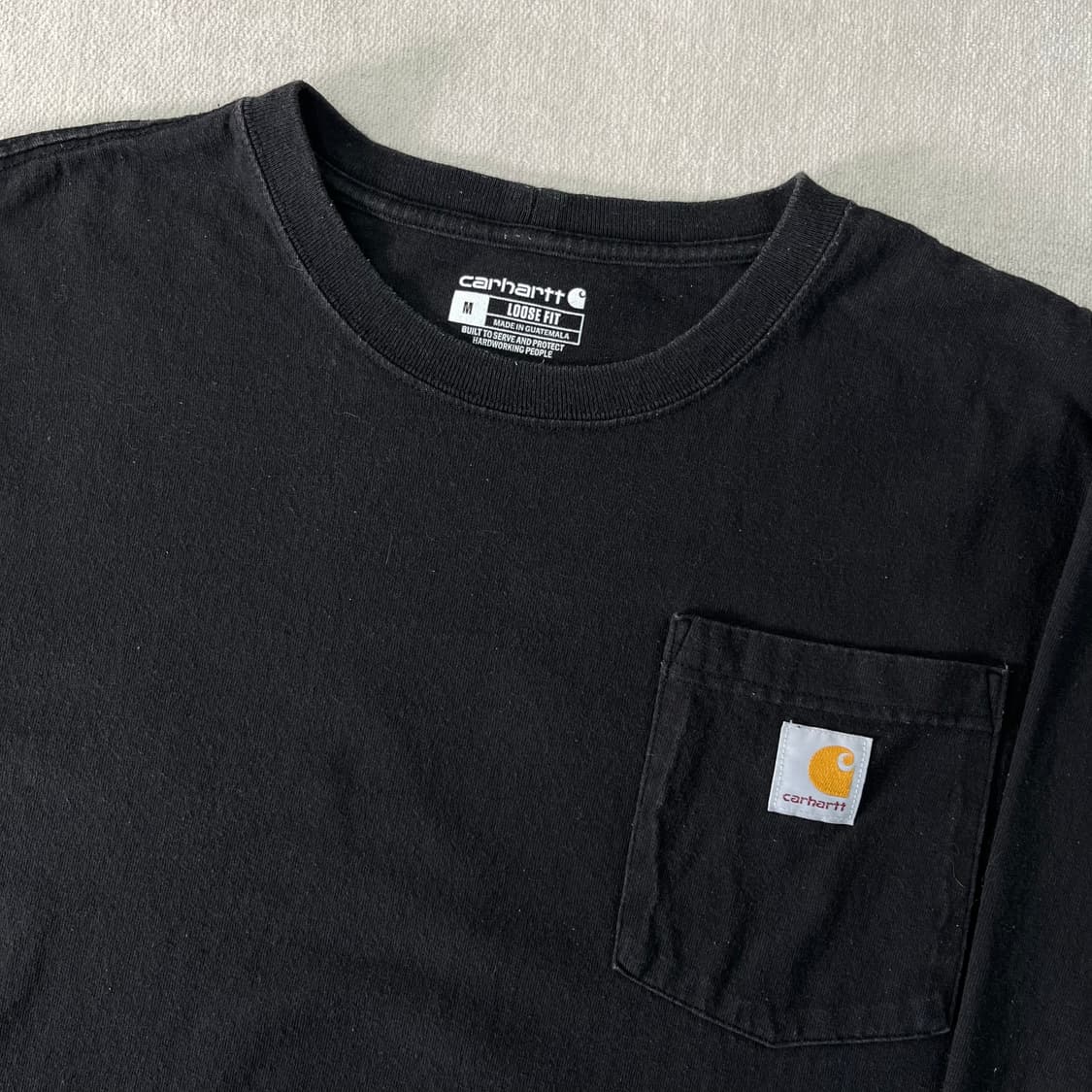 100 칼하트 루즈핏 원포켓 롱슬리브 티셔츠 상품이미지2