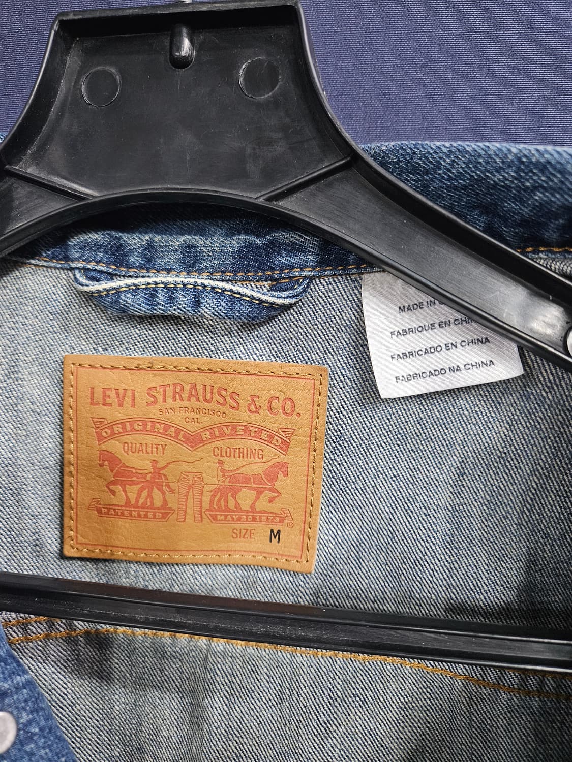 리바이스 블루 남성 95 데님자켓  상품이미지3