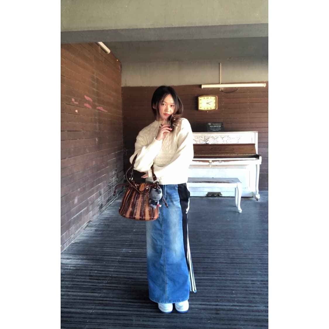 아디다스 업사이클링 데님스커트 ♒️  상품이미지5