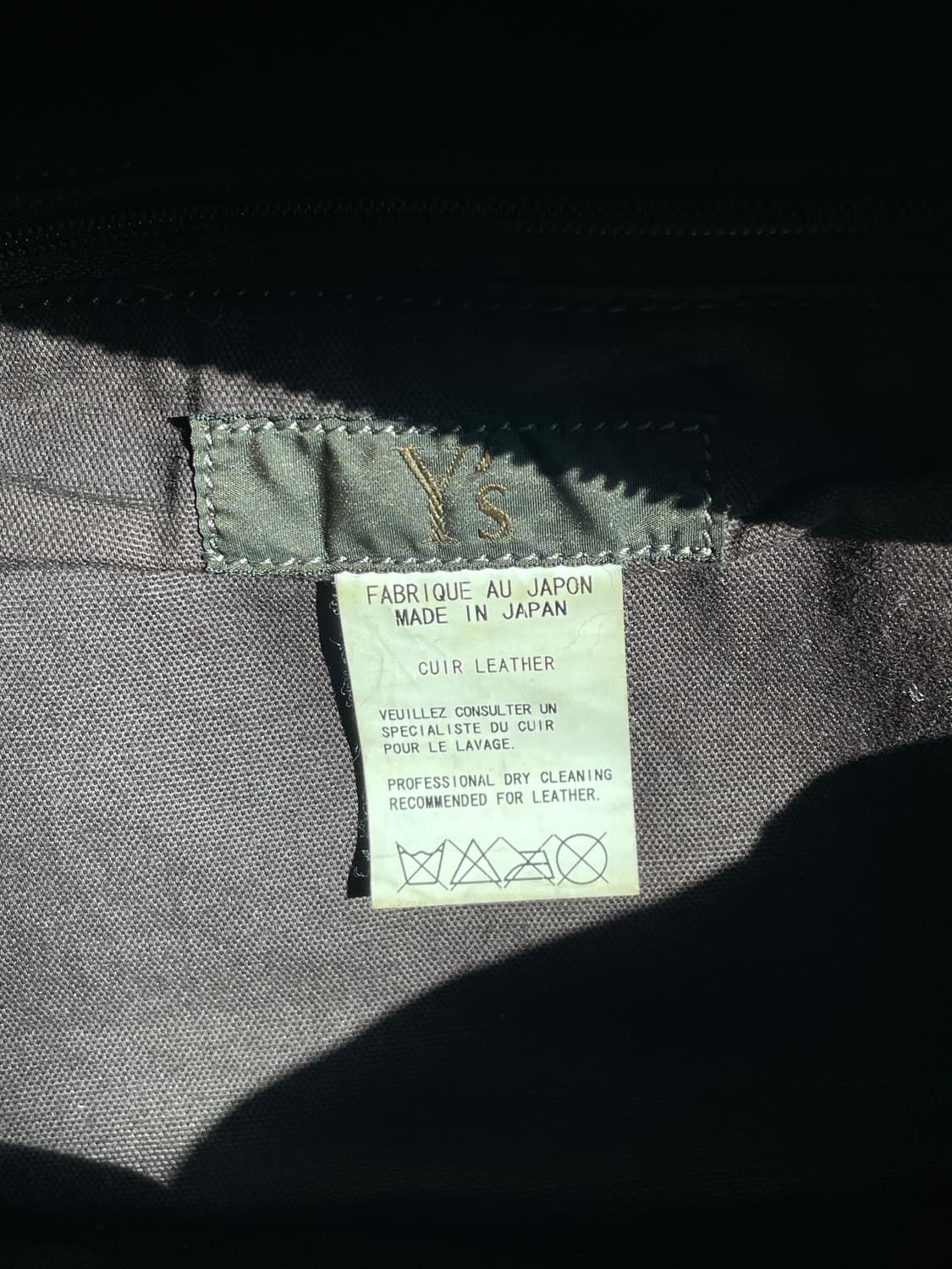 (RARE) Y’s FW06 레더 더플백 상품이미지7