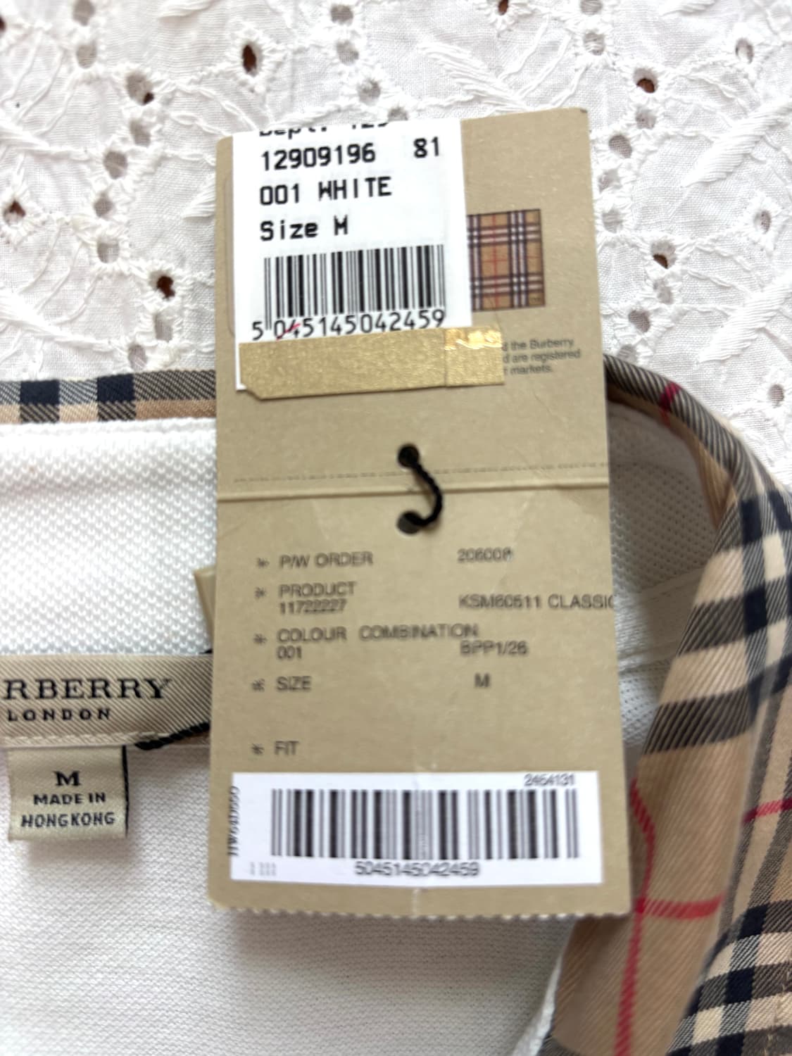 BURBERRY LONDON 노바체크 칼라 피케 반팔셔츠 상품이미지6