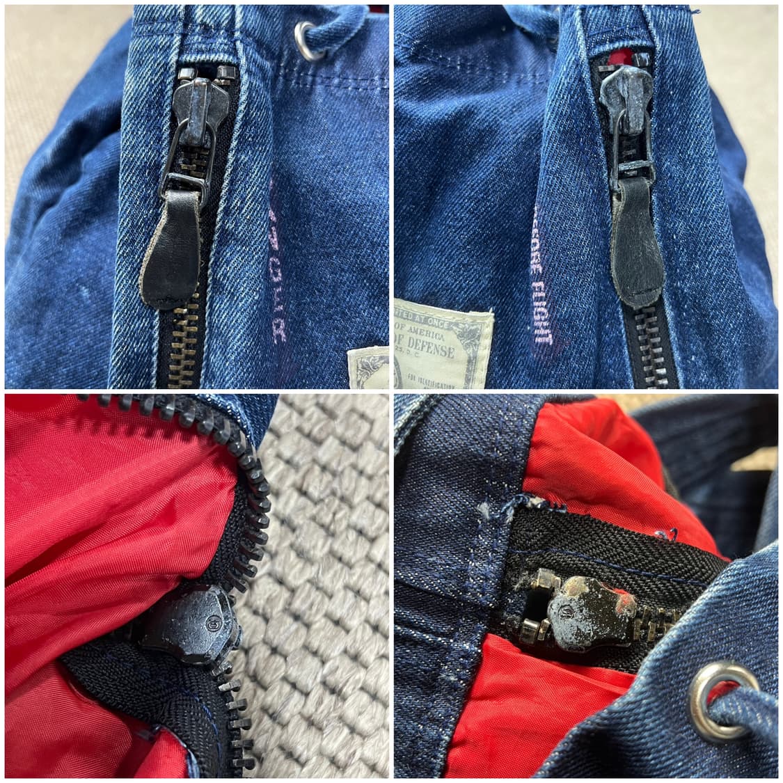 AMECO 아메코 USA 데님 드로우스트링 백팩 상품이미지8