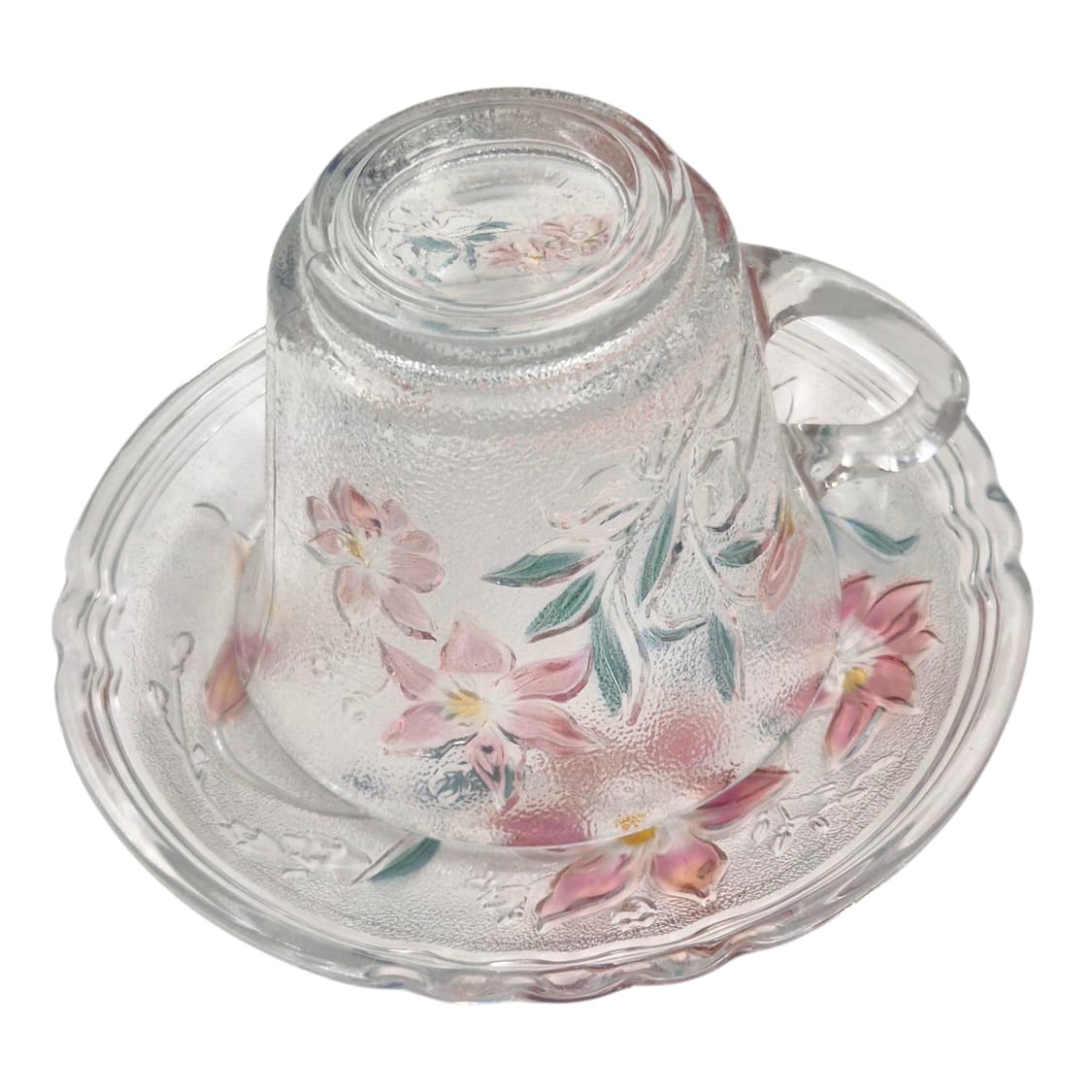 80s 카메이 마블 컬러 난초 컵&소서 1세트 상품이미지3