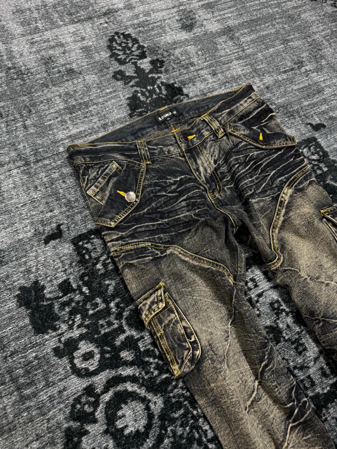 Lowbox 00s grunge washing boots cut deni 상품이미지3