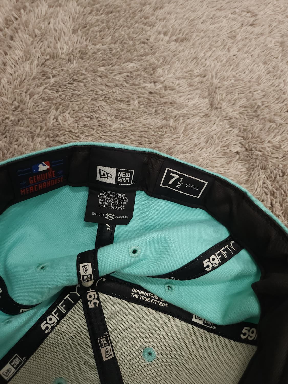 뉴에라 59FIFTY NY 민트 7 캡 모자 상품이미지6