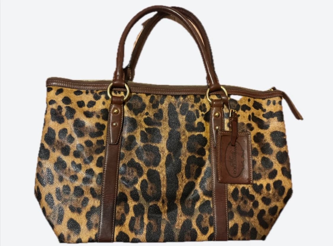 돌체앤가바나 레오파드 레더 토트백 상품이미지1
