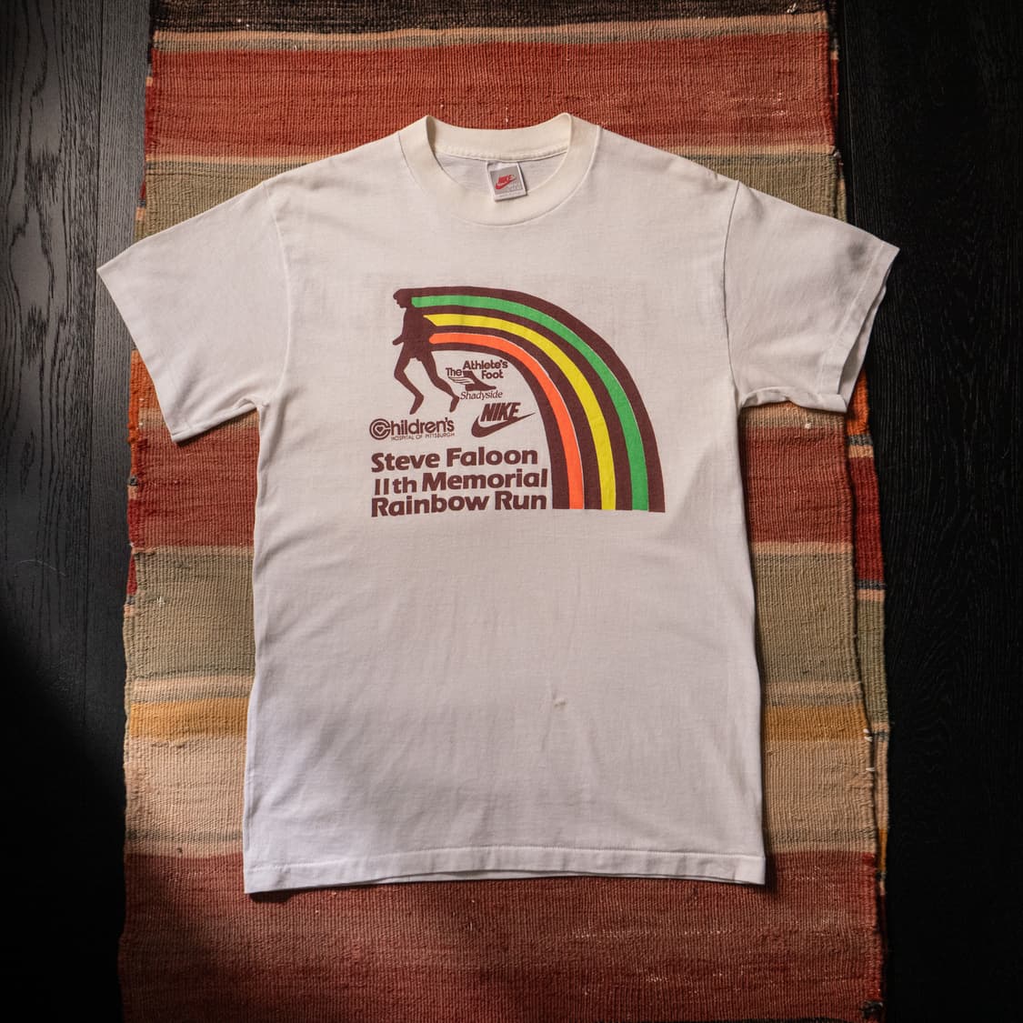 90s NIKE Rainbow Run T-shirt (95size) 상품이미지2