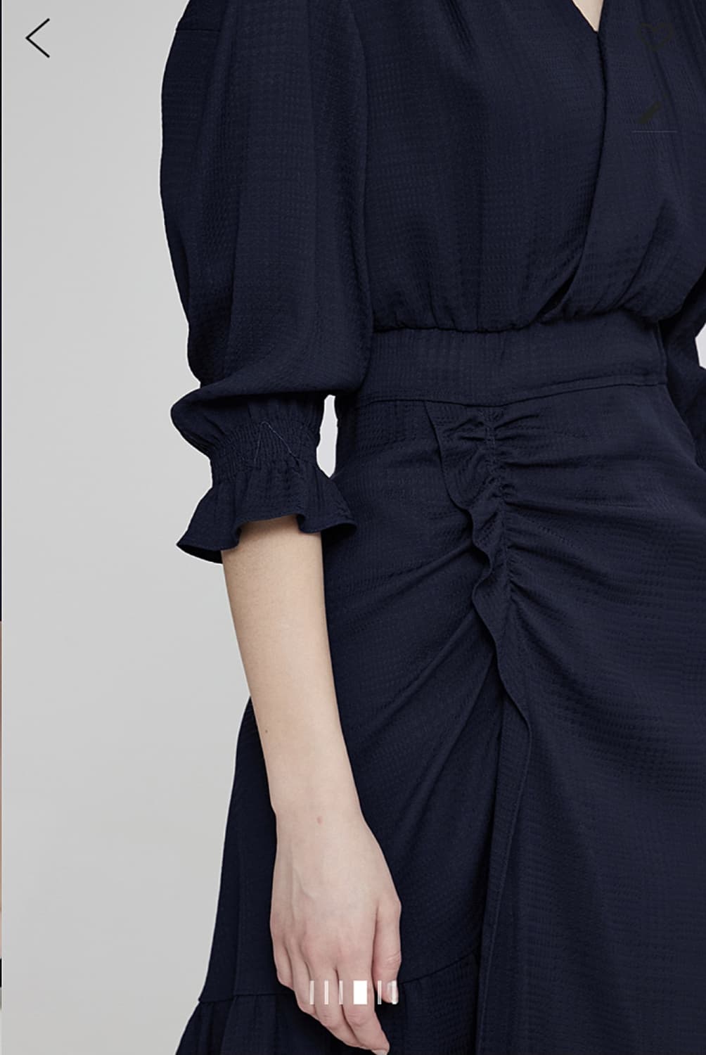 마인 언밸런스햄 밴딩 원피스 55사이즈 상품이미지4