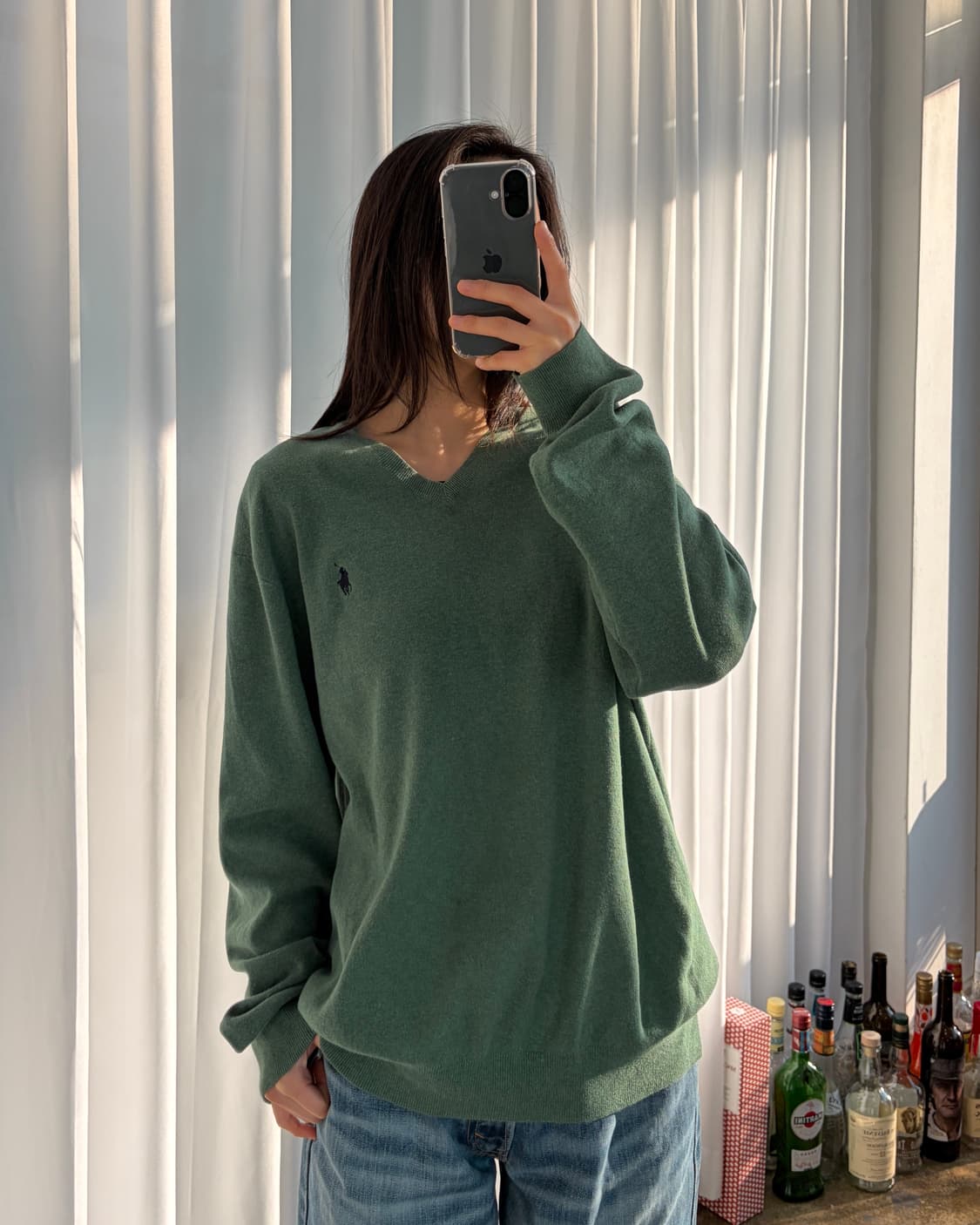 [L]폴로 랄프로렌 피마 코튼 브이넥 니트  상품이미지1