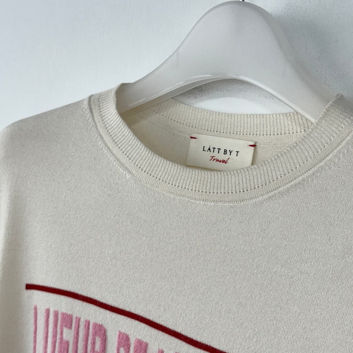 래트바이티 레터링 캐시미어 니트 탑 상품이미지2