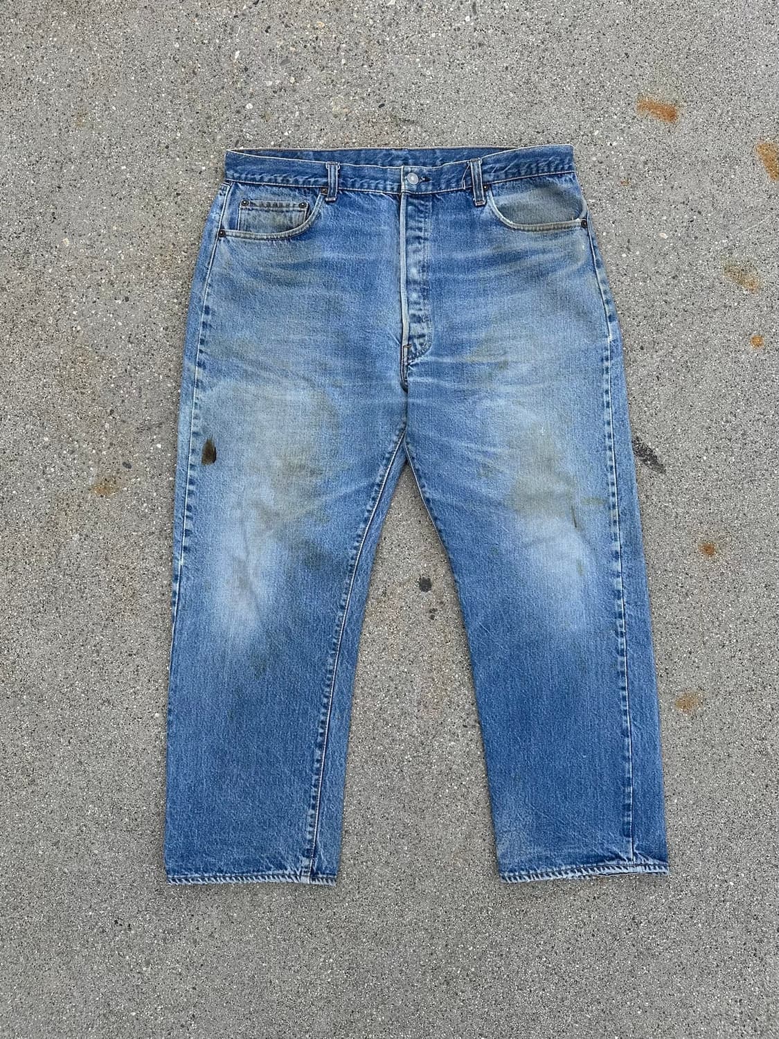 70s USA 빈티지 리바이스 501 66후기 셀비지 데님 팬츠 상품이미지1