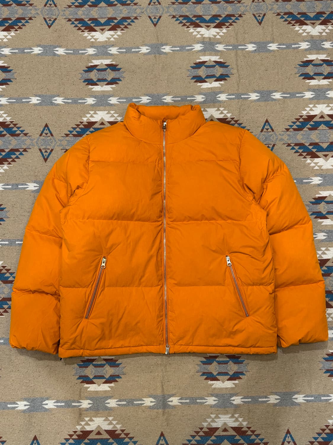 [M] 스투시 다운 퍼퍼 나일론 오렌지 상품이미지3