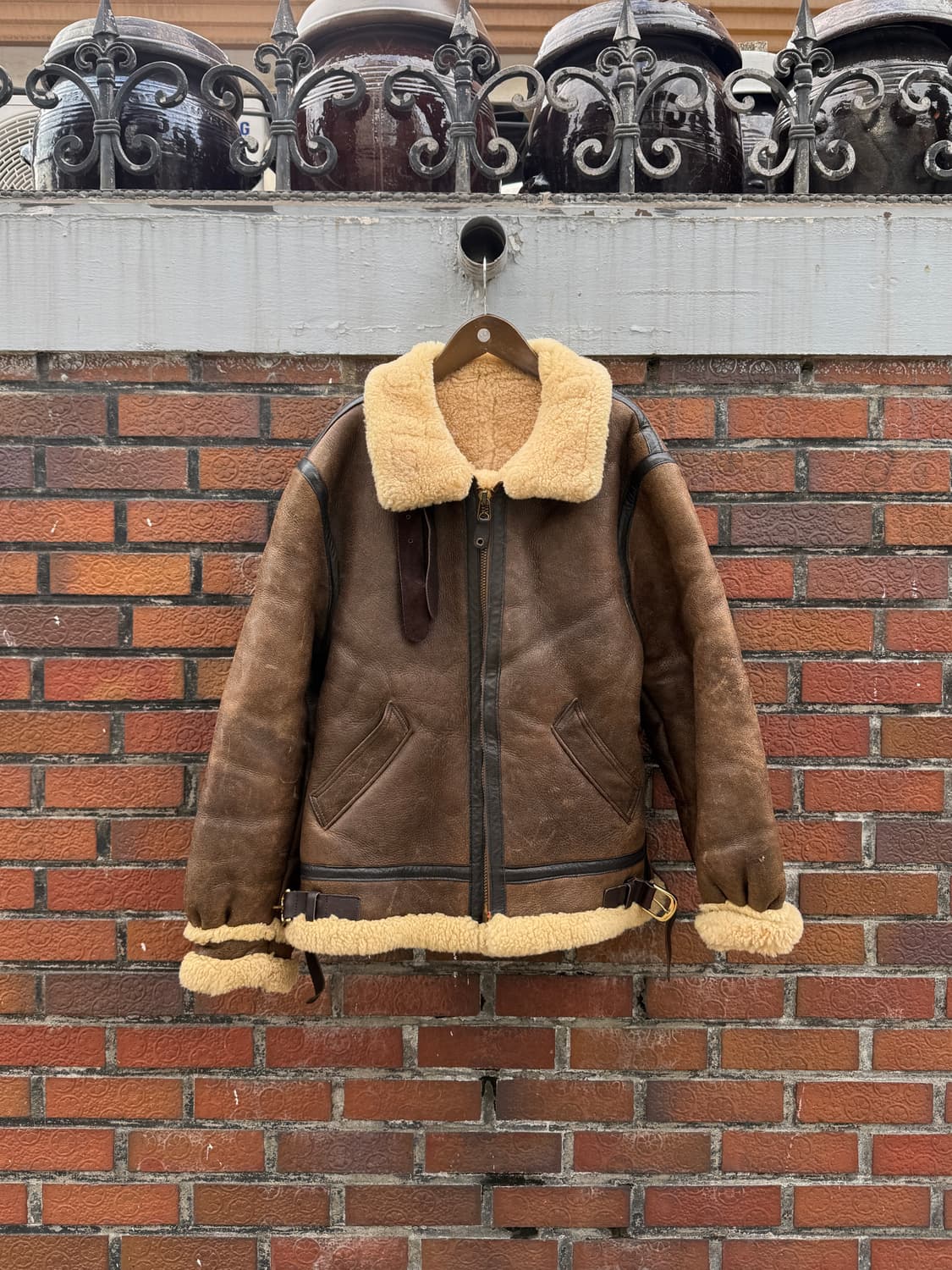 80s 골든베어 b-3 무스탕 40(XL) 상품이미지1