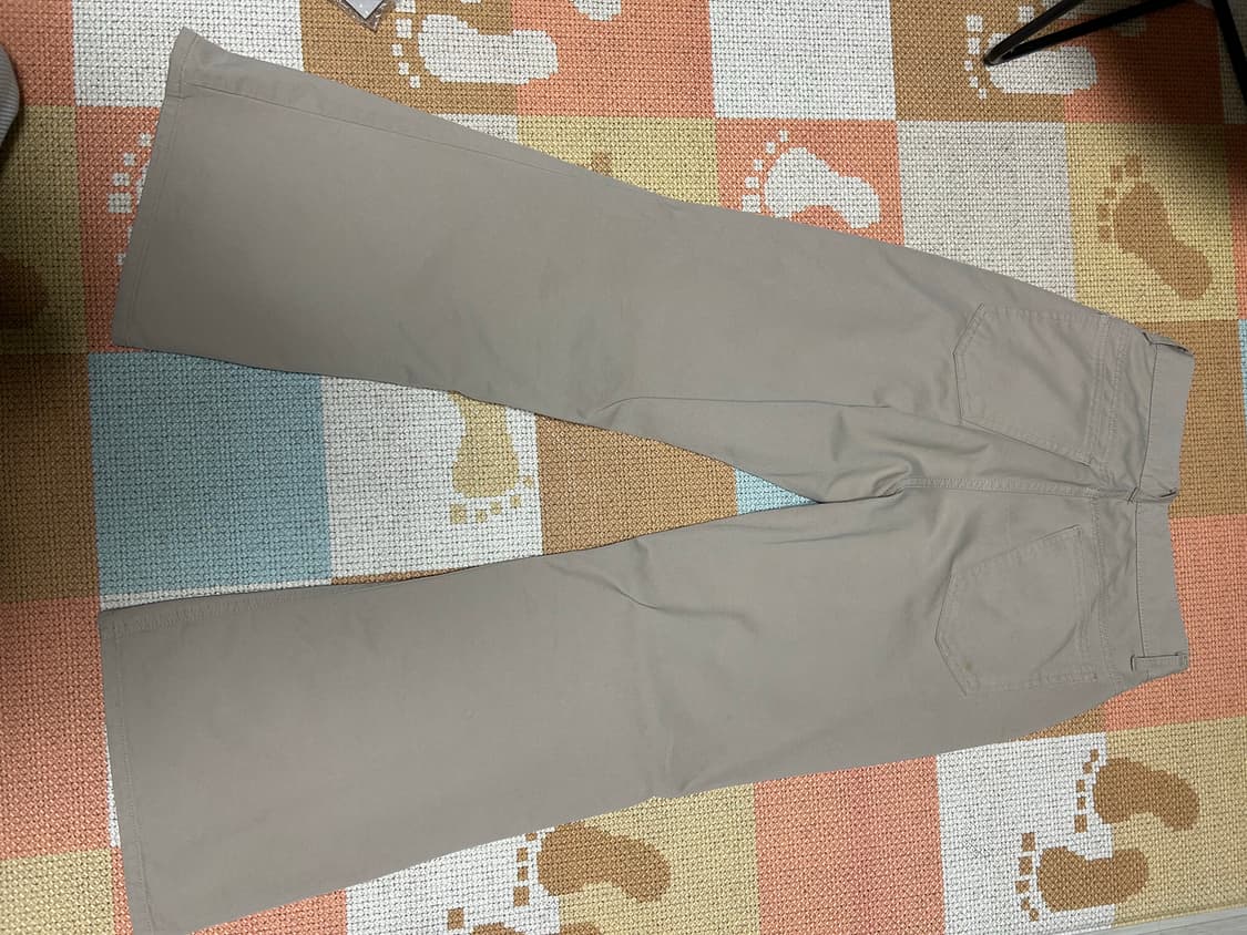 (44) 엘무드 스터디 와이드 플레어 치노 팬츠 베이지 상품이미지4