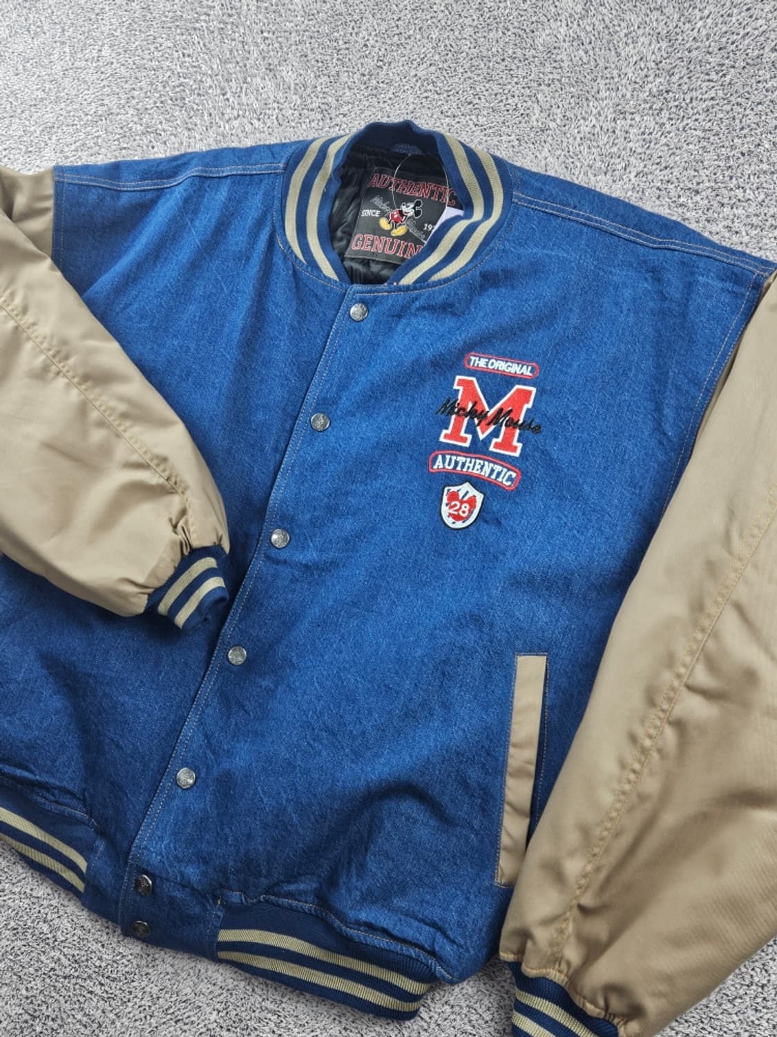 리메이크 디즈니 미키 데님 바시티 자켓 ( 2XL 추정 )/ 11263 상품이미지6