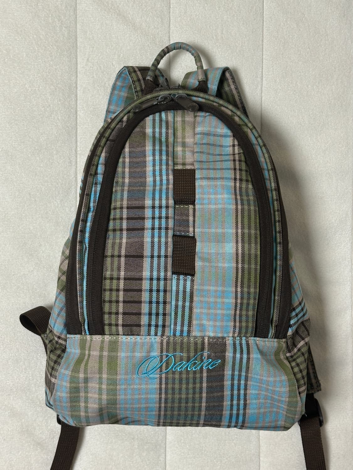 Dakine 체크&도트 백팩 블루그린1 상품이미지4