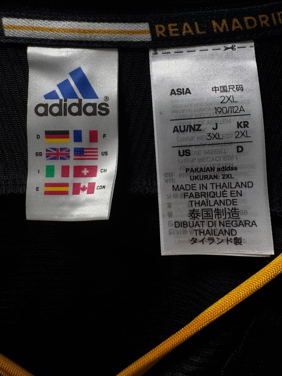 아디다스 레알 마드리드 99/00 어웨이 저지 블랙 - KR 사이즈 상품이미지2