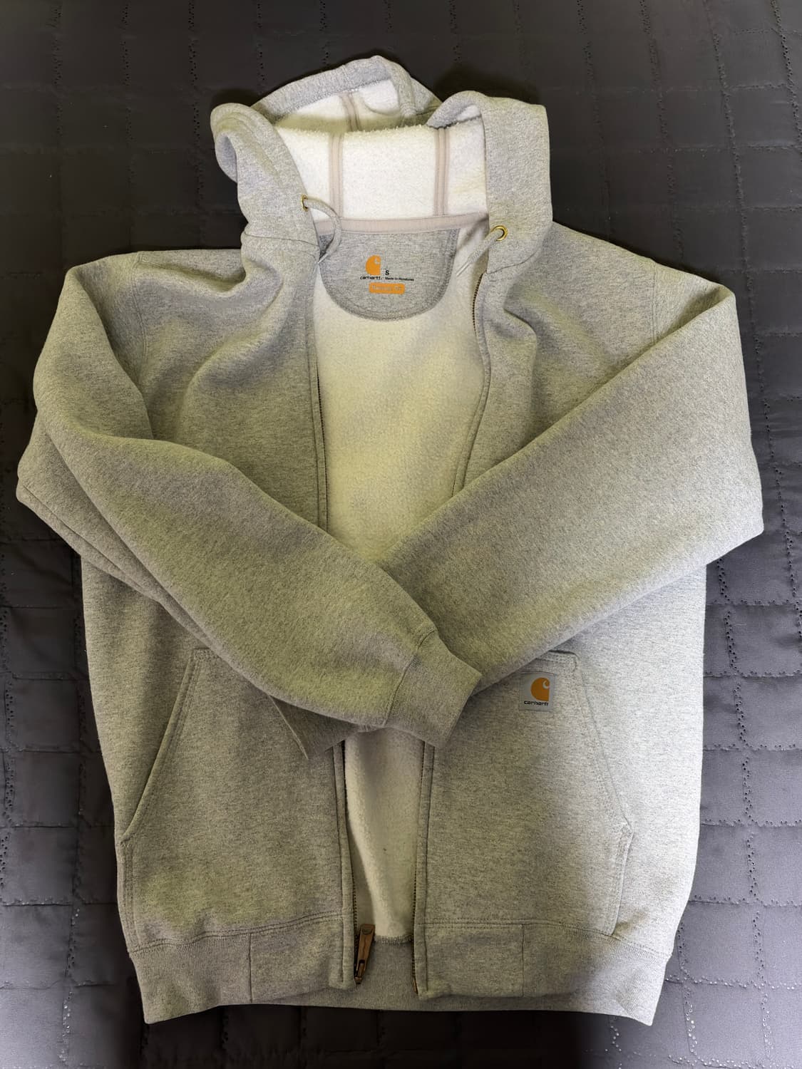 [100] 칼하트 K122 미드웨이트 후드집업 그레이 상품이미지1