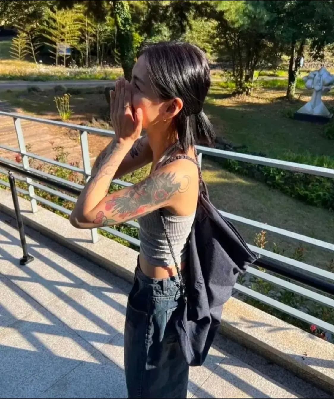 미스테리어스호텔 체인 데님백 벤티사이즈 상품이미지1