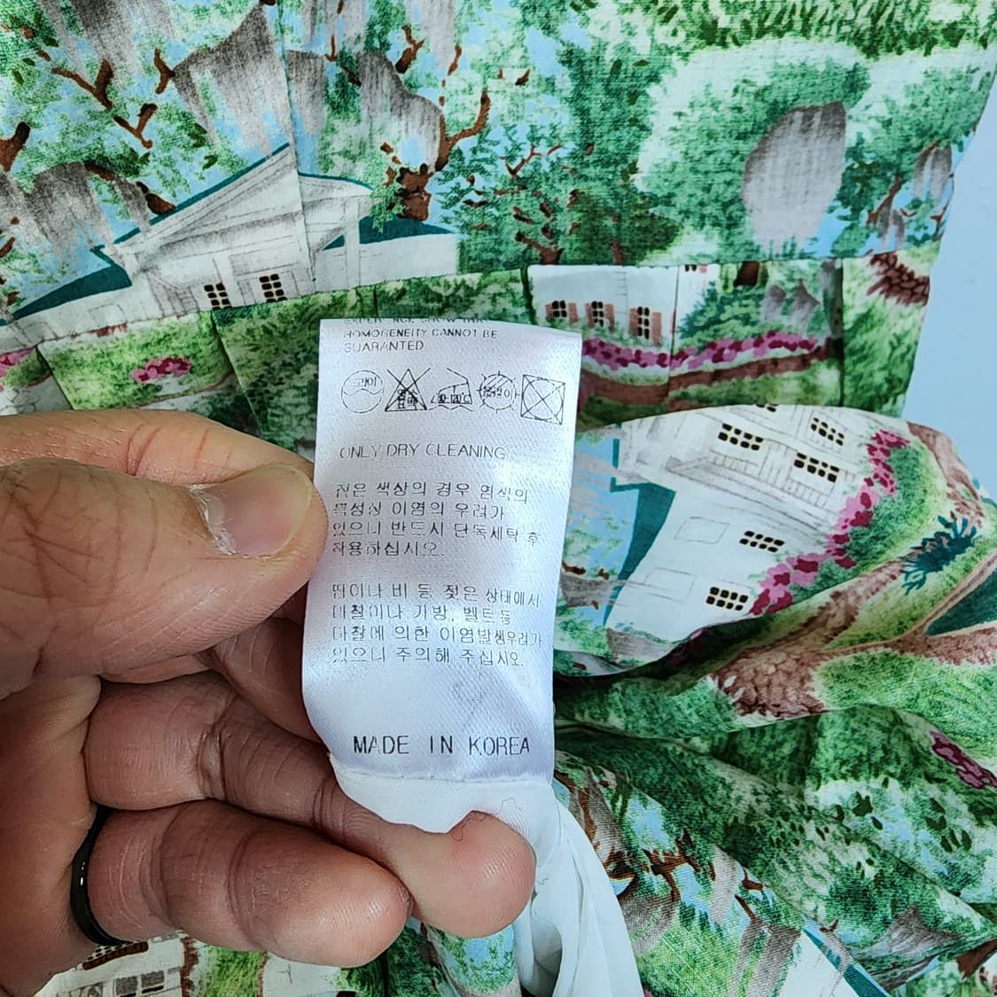  로즈베이 명품 디자인 패턴 플리츠 원피스 상품이미지8