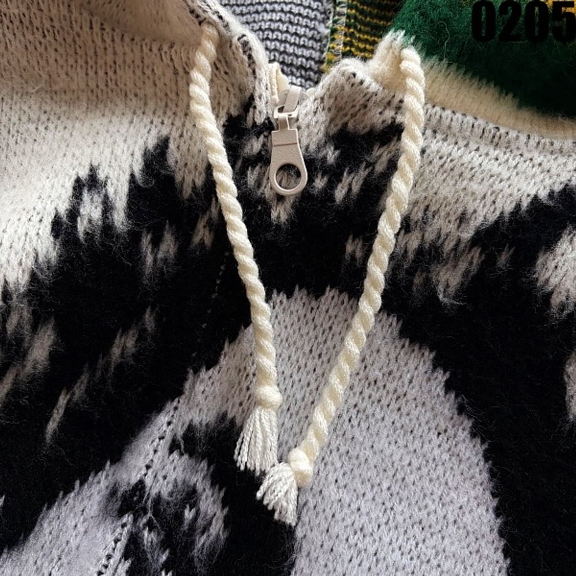 루미나후이 밥말리 후드 니트 집업 XXL 0205 상품이미지3