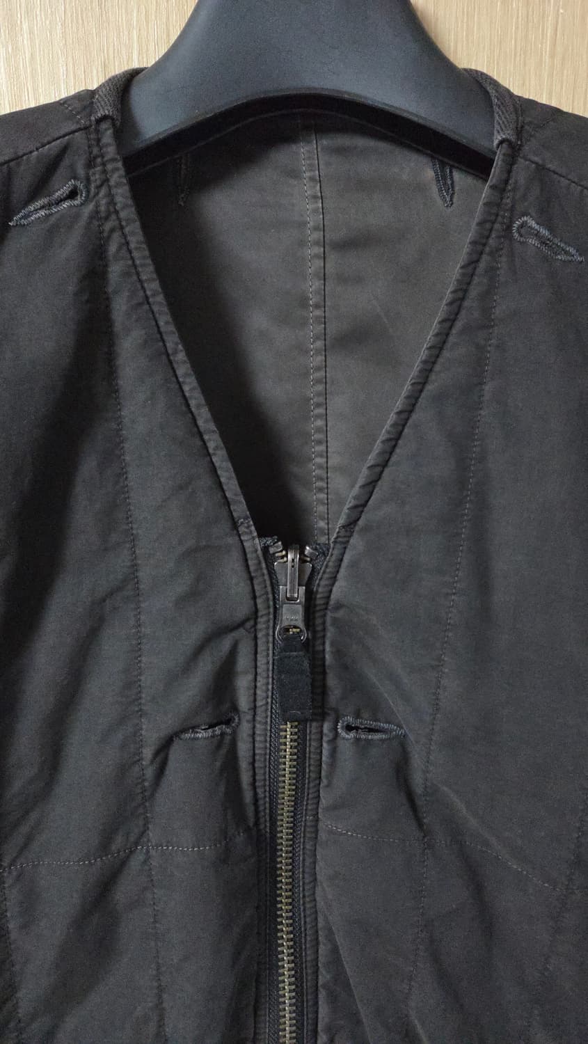 (착샷) 24ss 폴리테루 리버시블 라이너 올리브 그레이 & 다크 브라운 상품이미지3