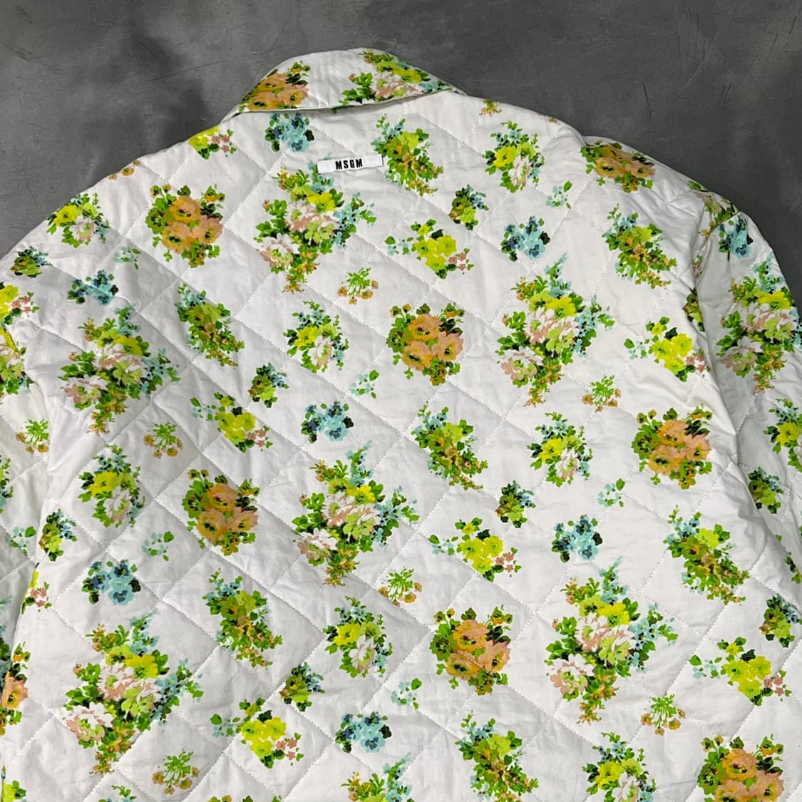  msgm 플라워 패턴 퀼티드 자켓 y14669 상품이미지5
