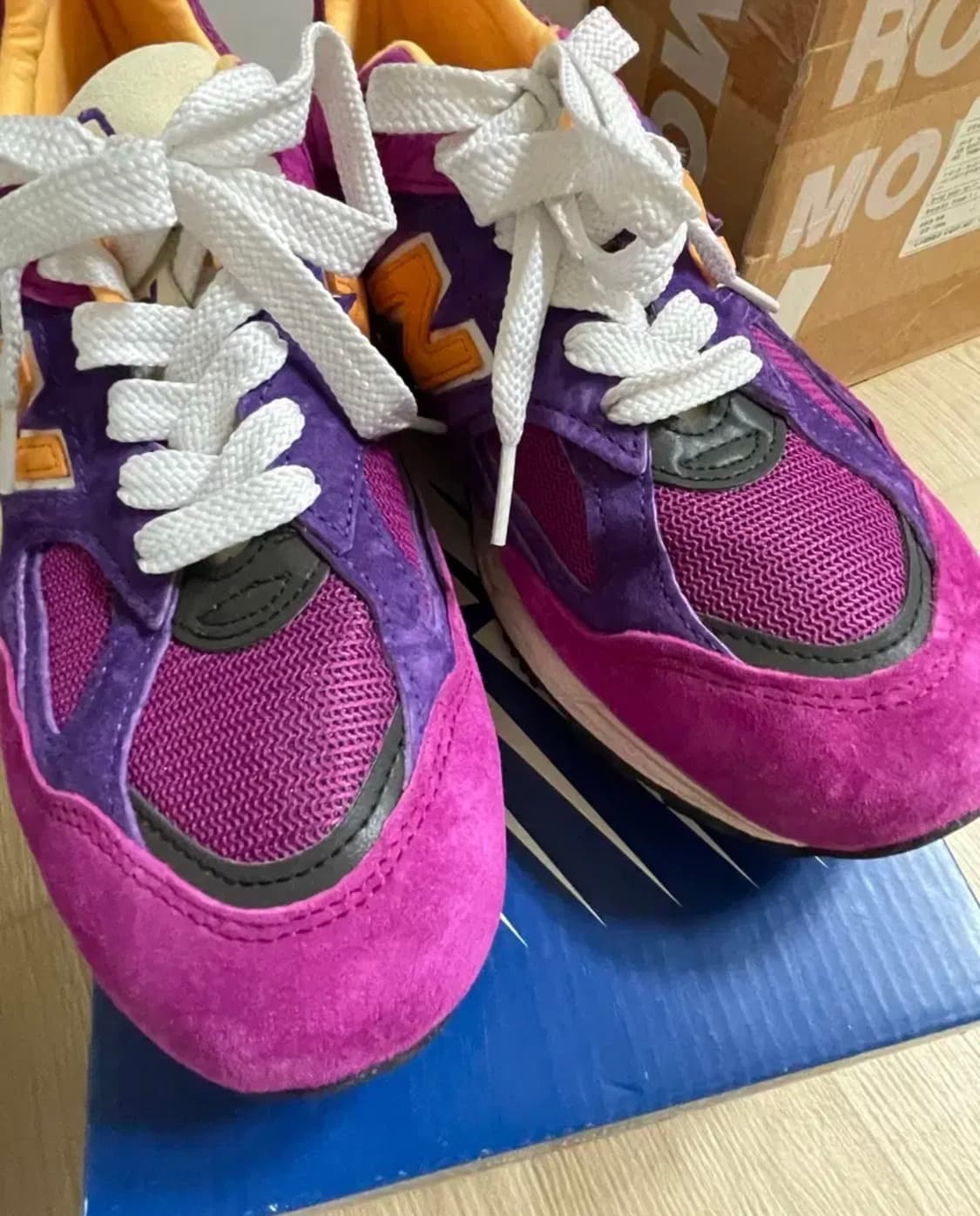 뉴발란스 990 v2 퍼플 옐로우 265 상품이미지6