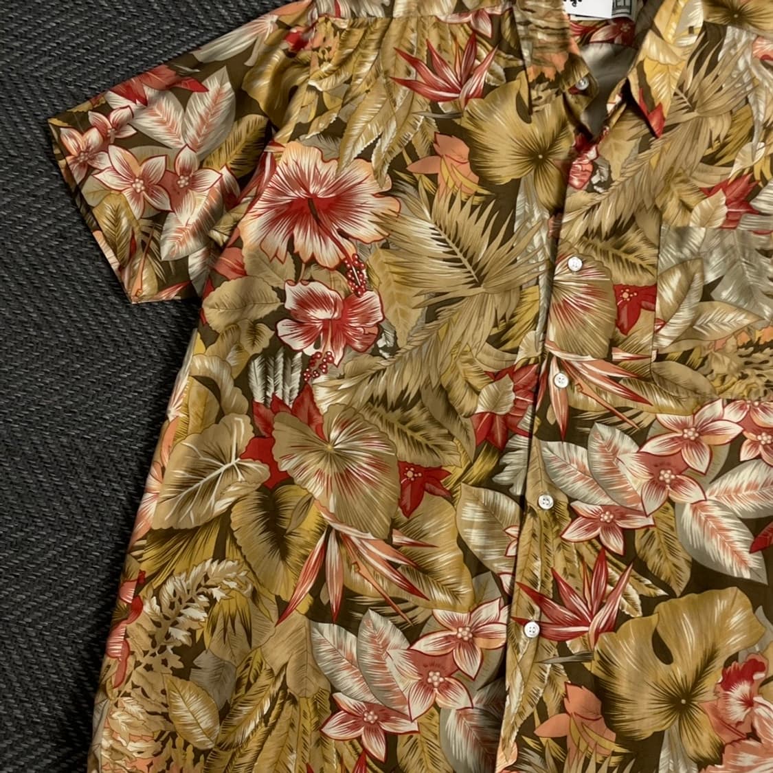 USA 오리지날 빈티지 하와이안 셔츠o 4208 상품이미지3