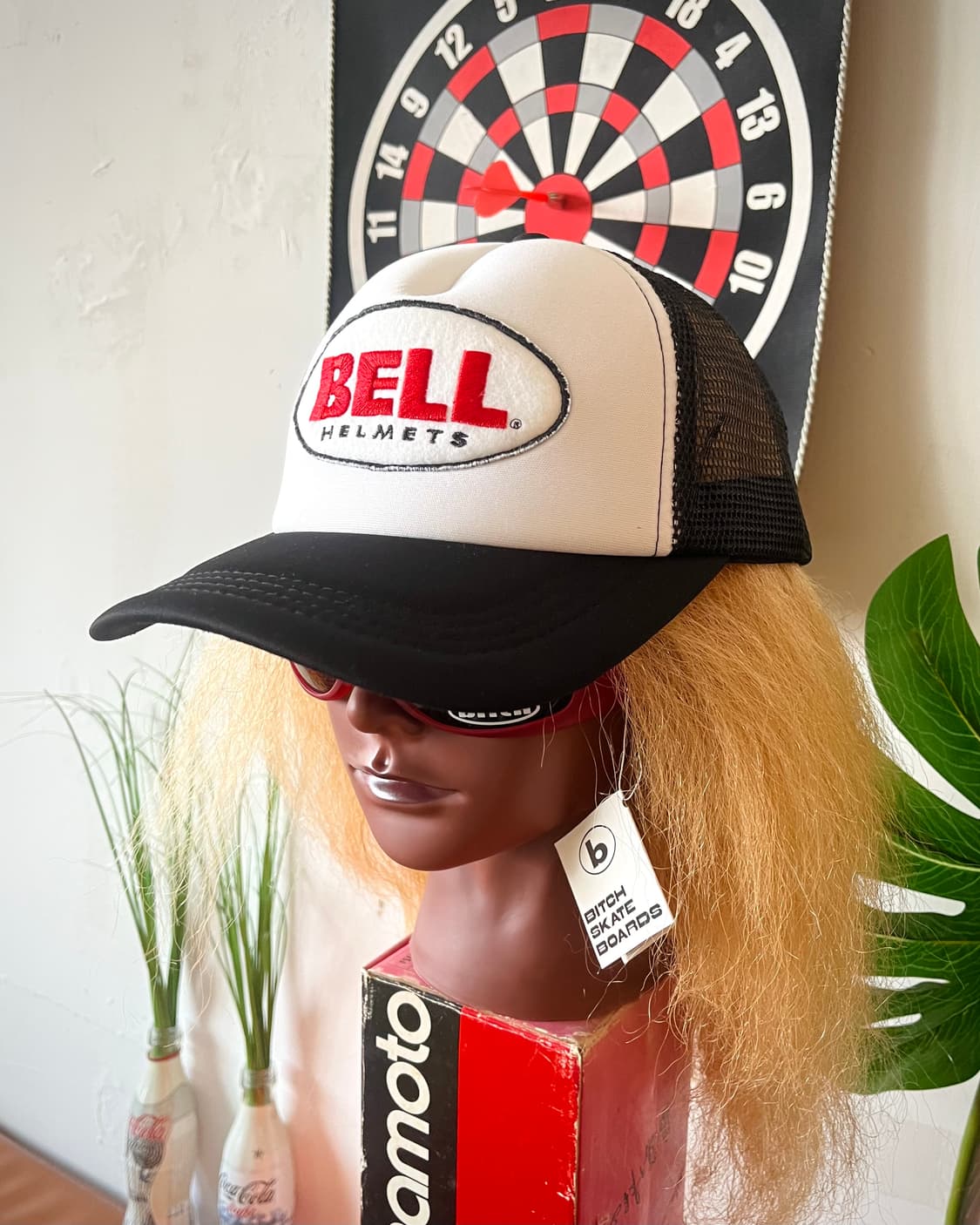 Vintage "BELL Helmets" Patch Trucker Hat 상품이미지3