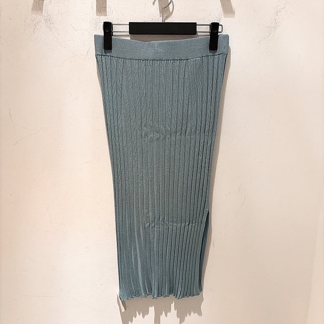 (정품/새상품) 조셉 여성 더스티블루 립 니트 스커트 상품이미지1