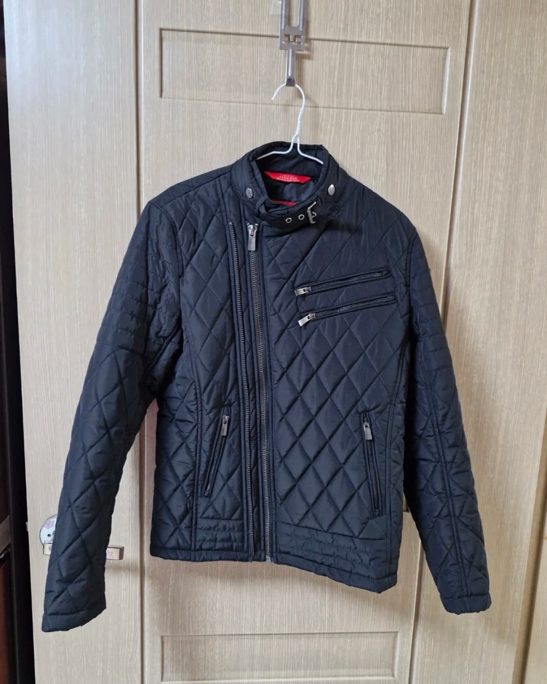 자라 투웨이 사선 이중 지퍼 퀼팅 바이커 자켓 상품이미지1