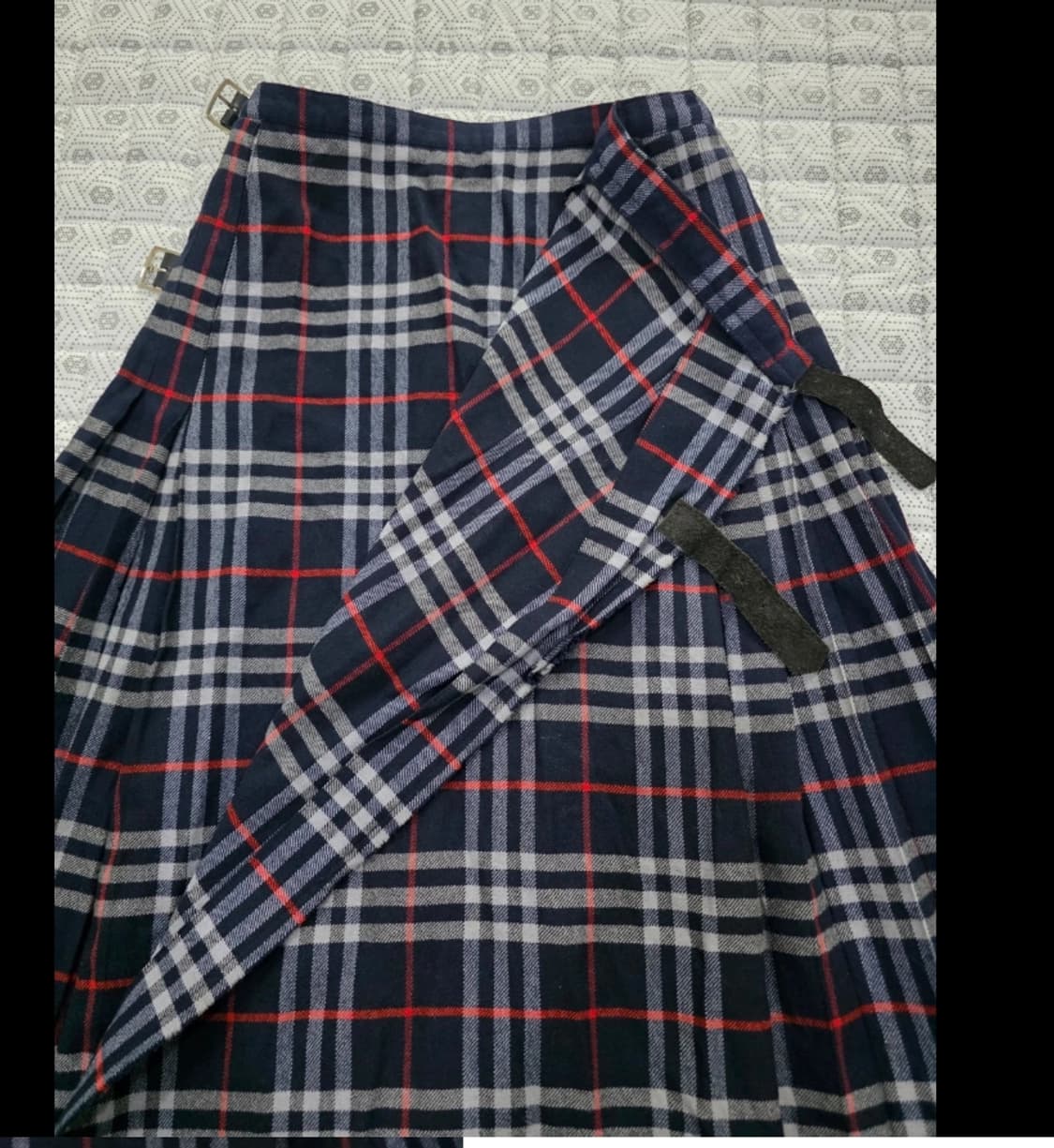 버버리 체크 랩 스커트 25~28 상품이미지1