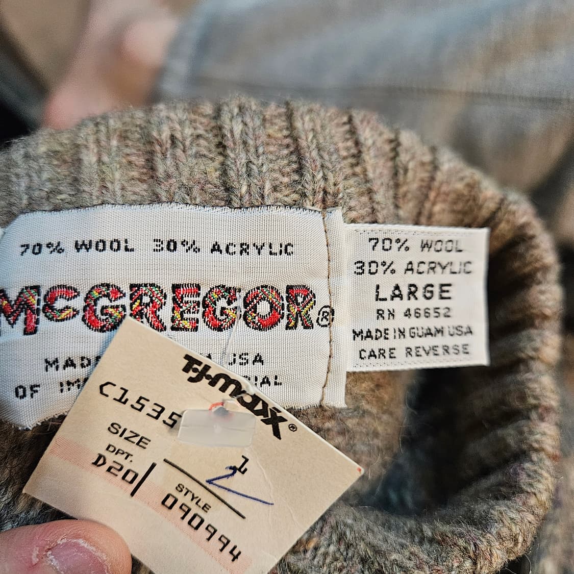 맥그리거 데드스탁 MADE IN USA 니트스웨터 상품이미지3