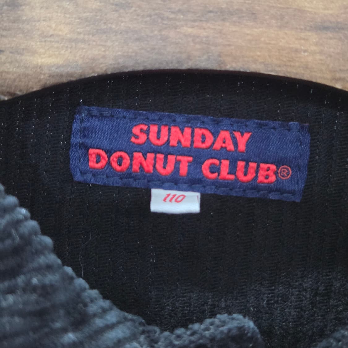 선데이도넛클럽 키즈 코듀로이 자켓 블랙 110 상품이미지2