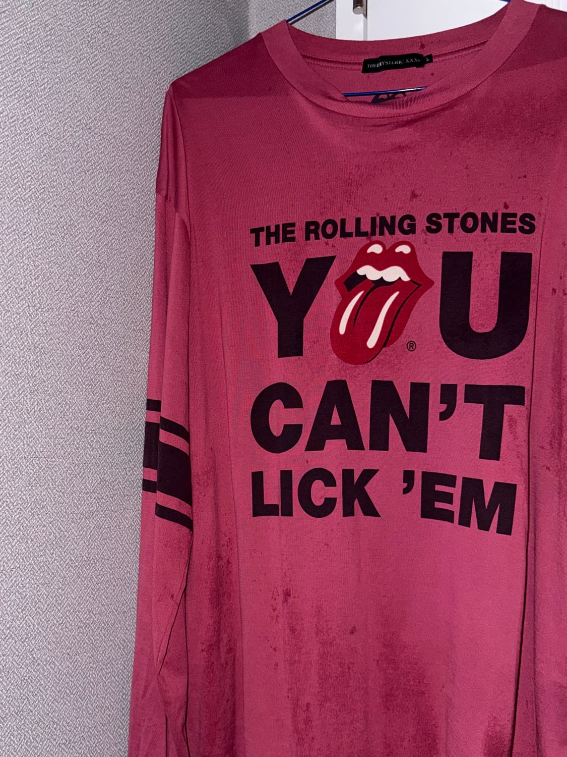 히스테릭 x 롤링스톤즈 롱 락 슬리브 티셔츠 상품이미지4