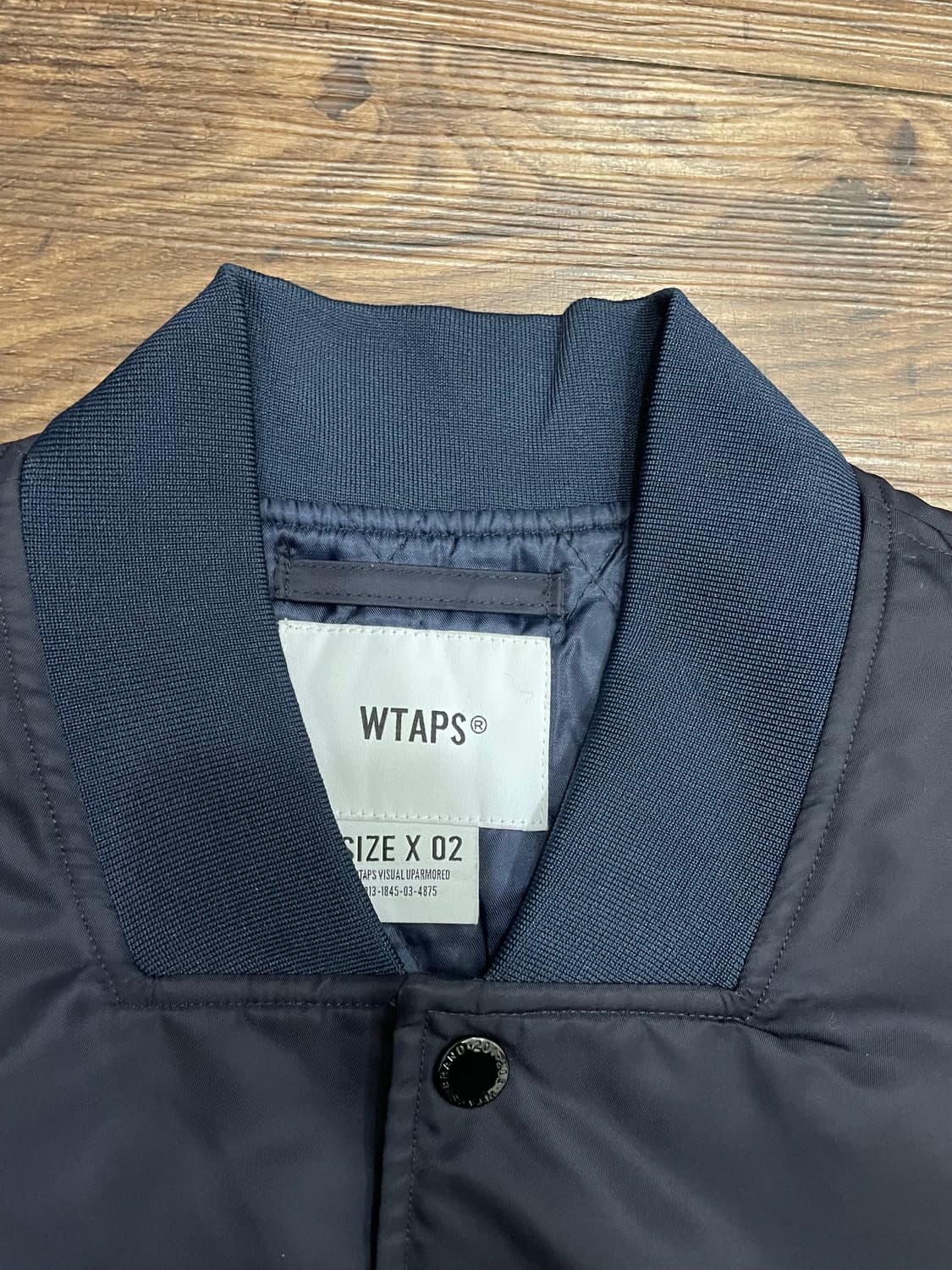 더블탭스 크로스본 팀자켓 항공점퍼 네이비 상품이미지6