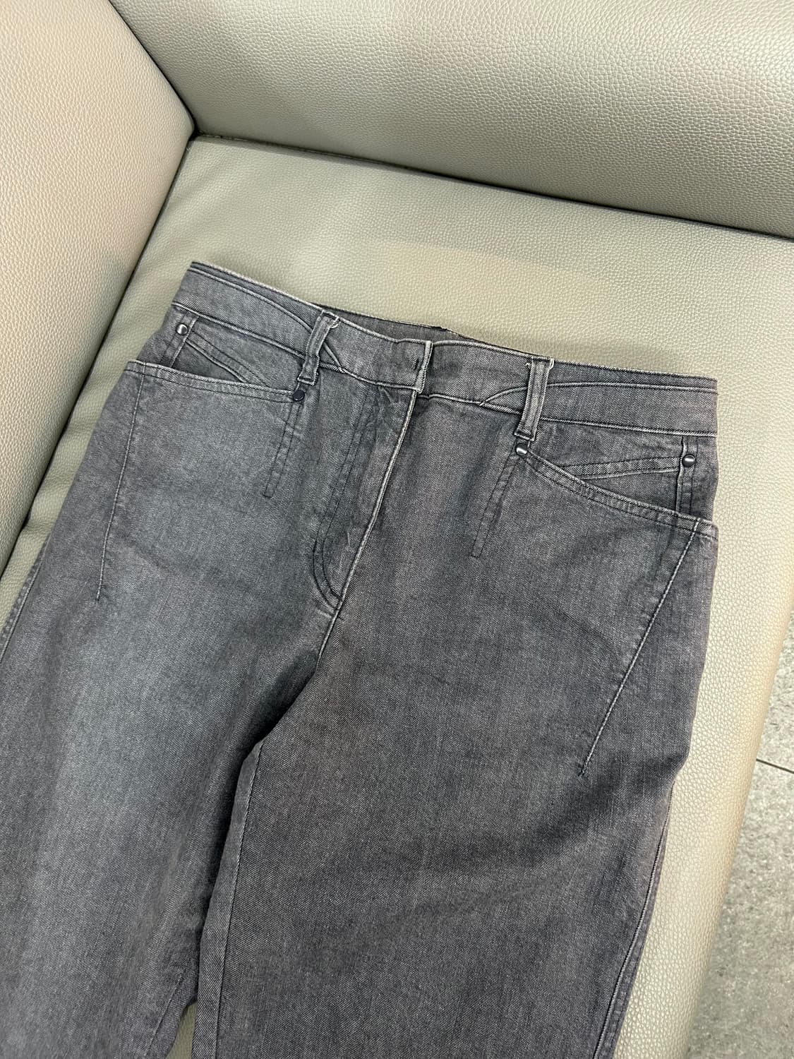 한섬 타임 여성 포스트모던 데님 팬츠(67) 상품이미지2