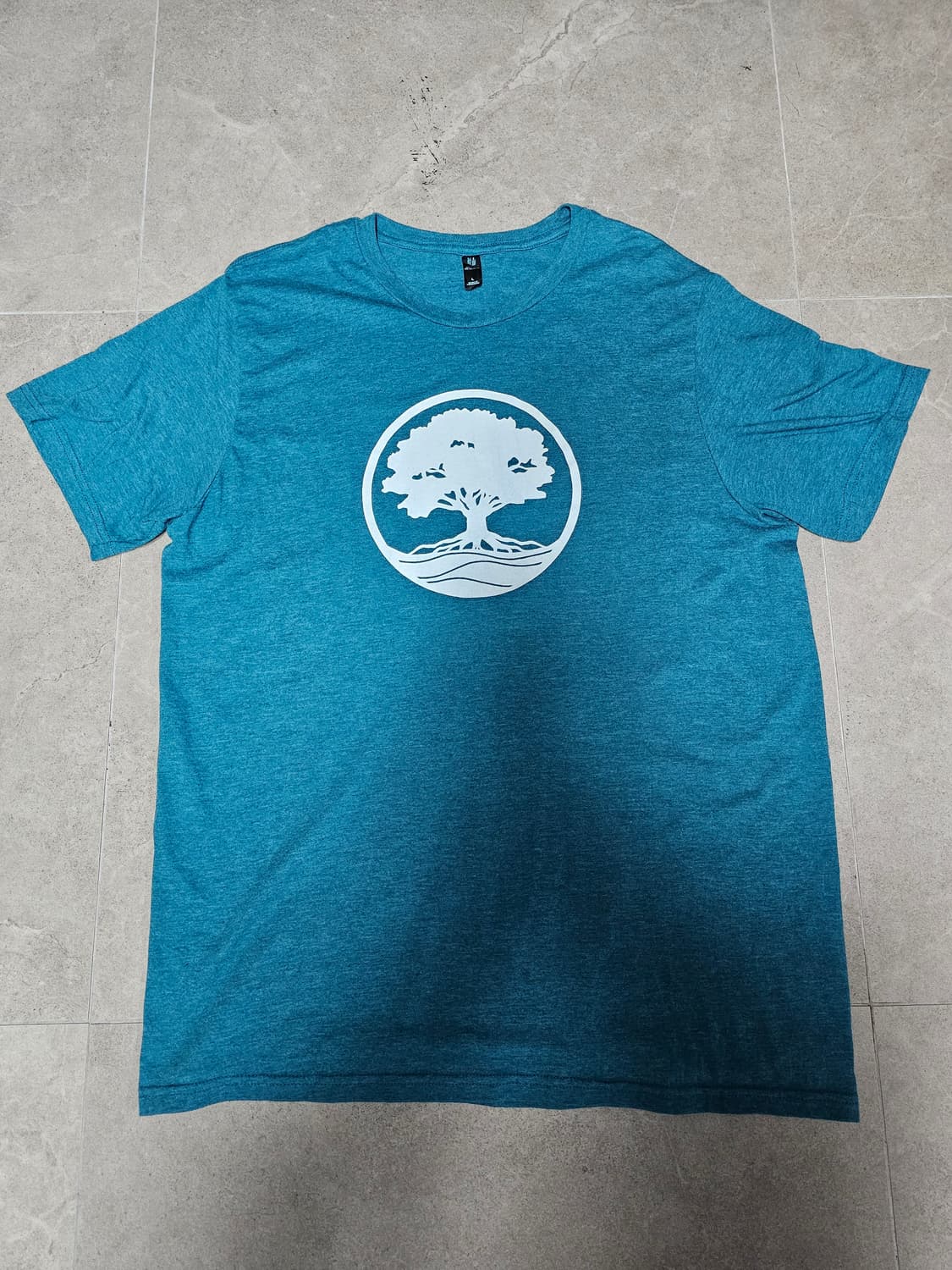 청록색 그래픽티 L 상품이미지1